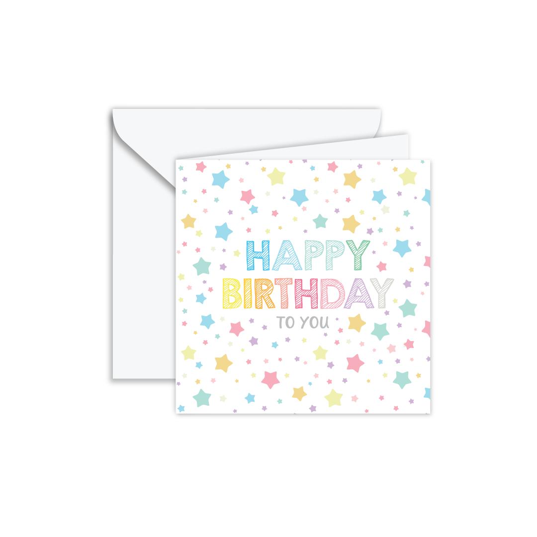Gift Card: Confetti Showers & Birthday Stars 2