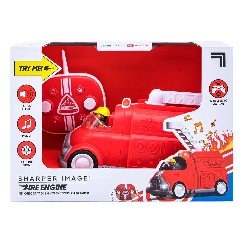 Sharper Image Toy Rc Fire Engine Lights And Sounds
