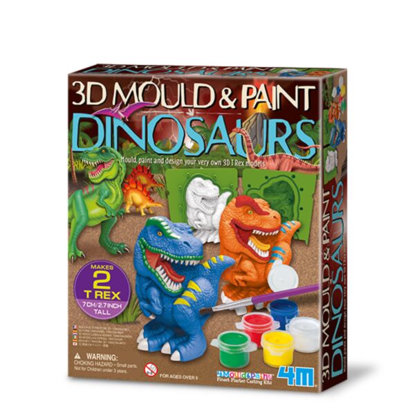 4M 3D Mould & Paint/Dinosaur