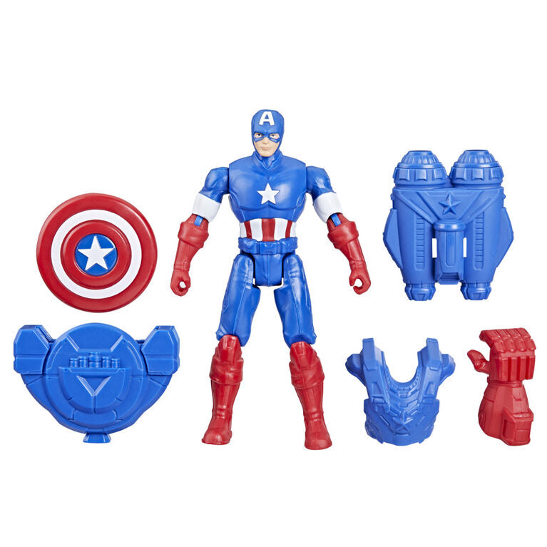 Hasbro Marvel Avengers Captain America 4" Battle Gear Action Figure