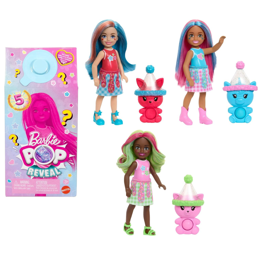Mattel Barbie Chelsea Pop! Reveal Animal Party Series