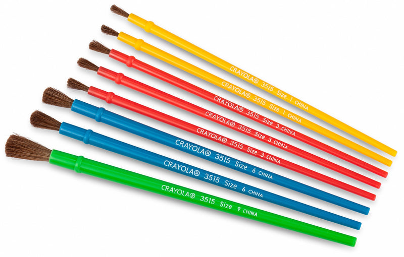 Crayola Paint 8 Ct Craft Brush Set - Blister Pack