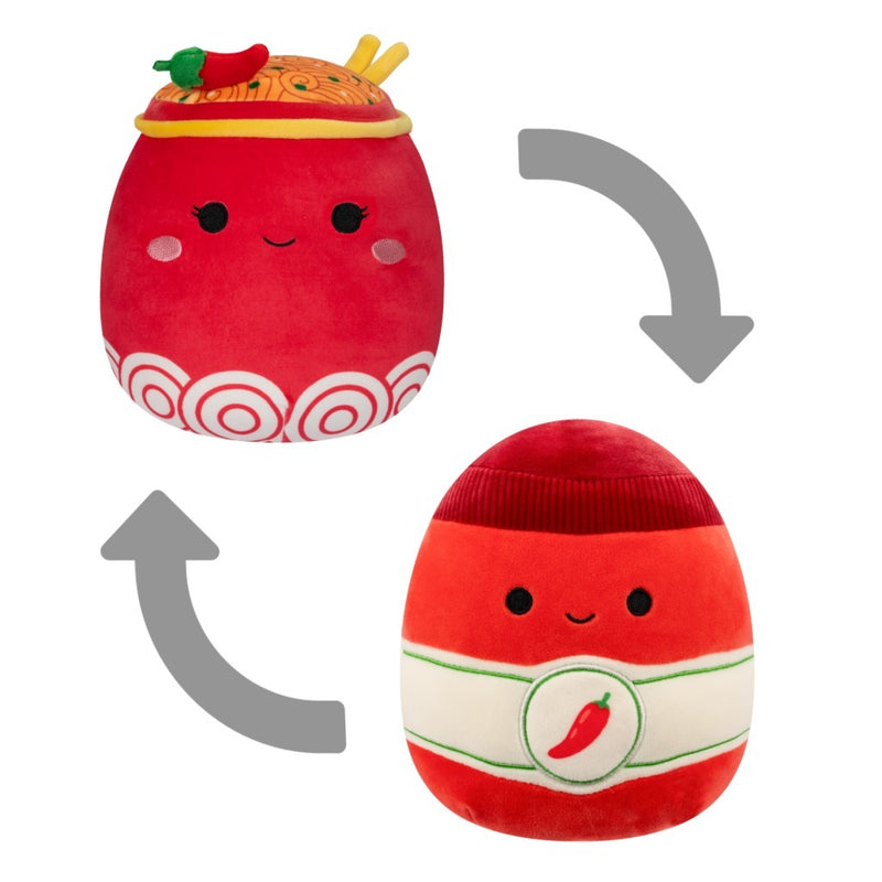 Squishmallows 5" Flip-A-Mallows - Odion/Illia - Red Fire Noodles/Sriracha