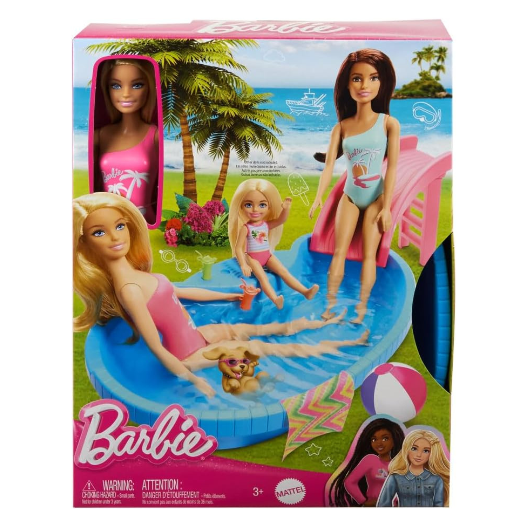 Mattel Barbie Pool With Doll