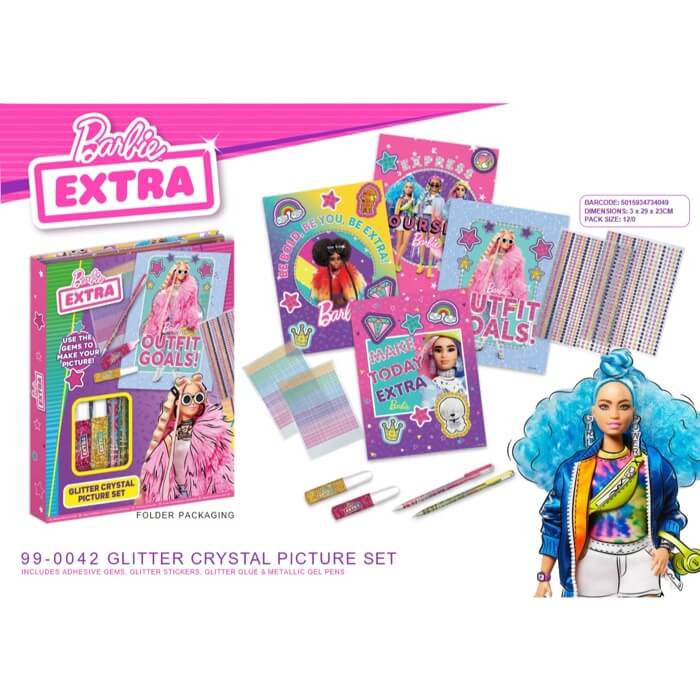 Barbie Extra Glitter Crystal Picture Set