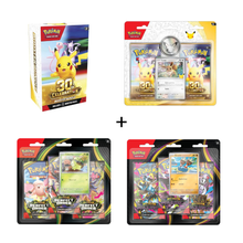 PRE ORDER : 30th Booster bundle + 30th Blister + PO Blister + PB Blister