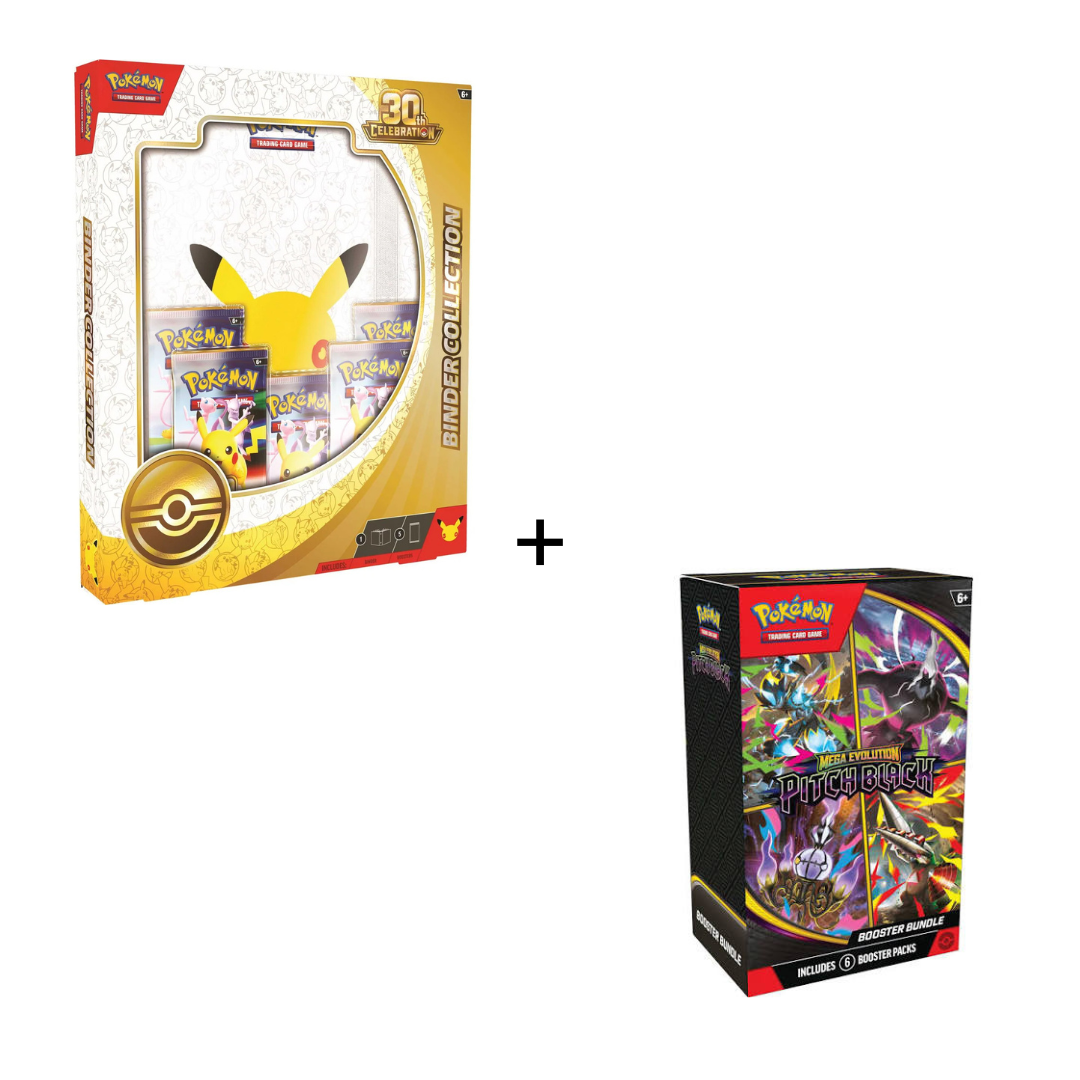 PRE ORDER : 30th Binder + Pitch Black Booster Bundle