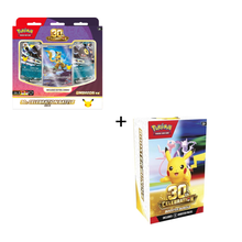 PRE ORDER : 30th Booster Bundle + 30th Celebration Battle Deck Umbreon or Espeon
