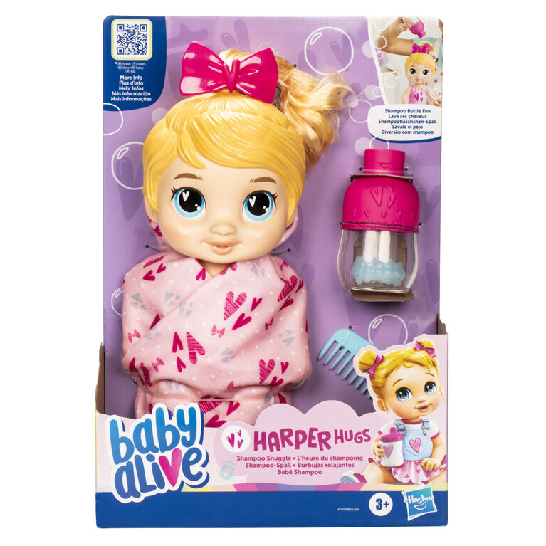 Hasbro Baby Alive Pretend Shampoo Snuggle Harper - Blnde