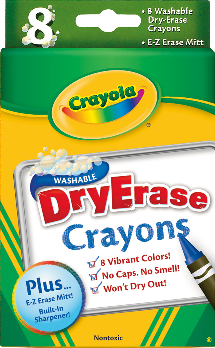 Crayola 8 Ct. Dry-Erase Crayons, Large Size