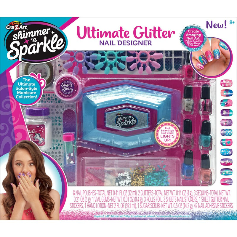 Shimmer N Sparkle Ultimate Glitter Nail Designer Set
