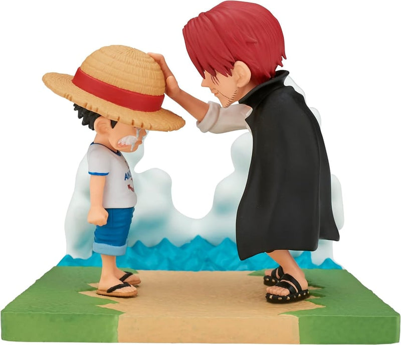 Bandai ONE PIECE WORLD COLLECTABLE FIGURE LOG STORIES-MONKEY.D.LUFFY&SHANKS
