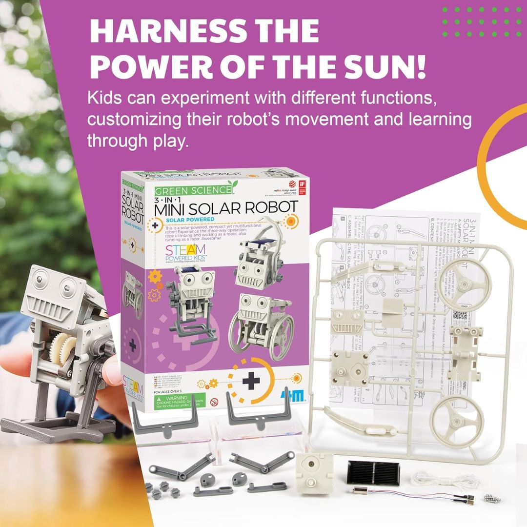 4M Eco Engineering / 3-In-1 Mini Solar Robot