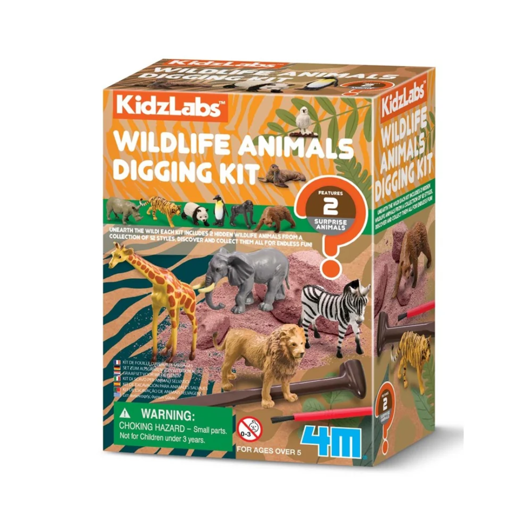 4M Kidz Labs - Wildlife Animals Digging Kit