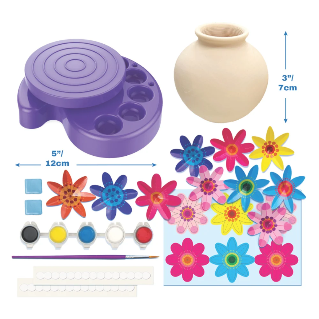 4M KidzMaker - Twirl & Paint Mini Vase