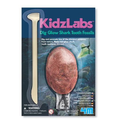 4M Kidz Labs Dig Glow Shark Tooth Fossils 1