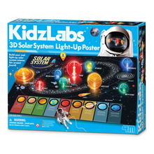 4M Science Kidzlabs - 3D Solar System Lightup Poster- 1