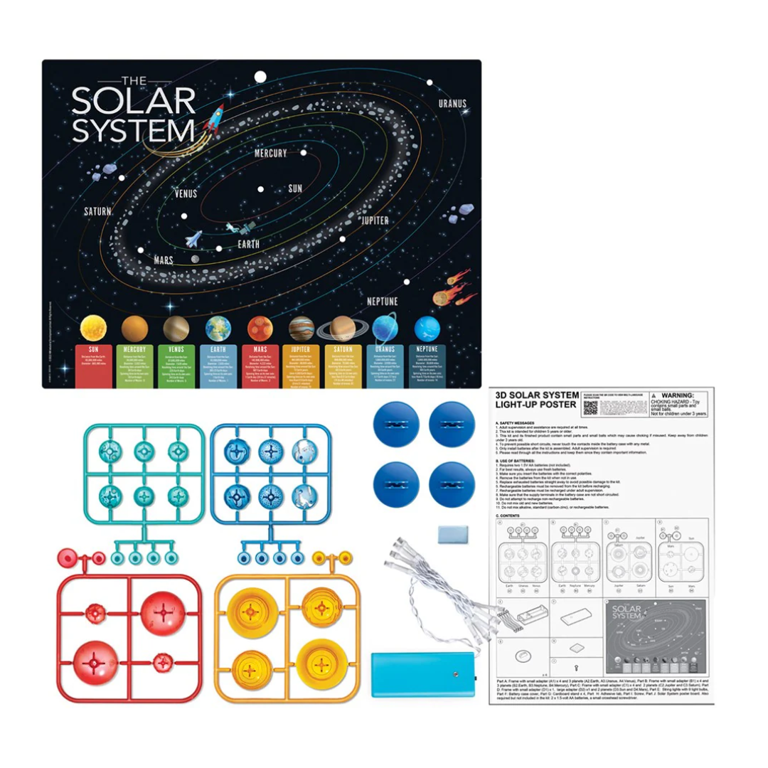 4M Science Kidzlabs - 3D Solar System Lightup Poster 3