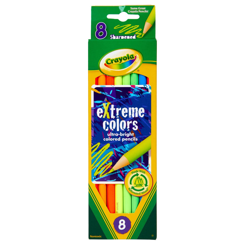 Crayola Pencils 8 Ct Extreme Colors Pencils