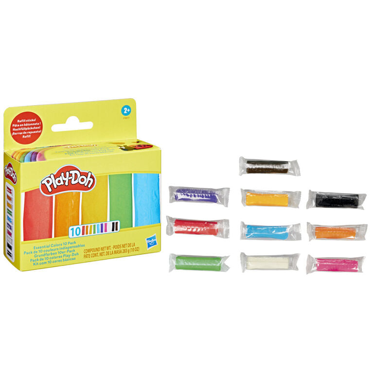 HASBRO PLAYDOH COMPOUND ESSENTIAL COLORS - 10 PACK