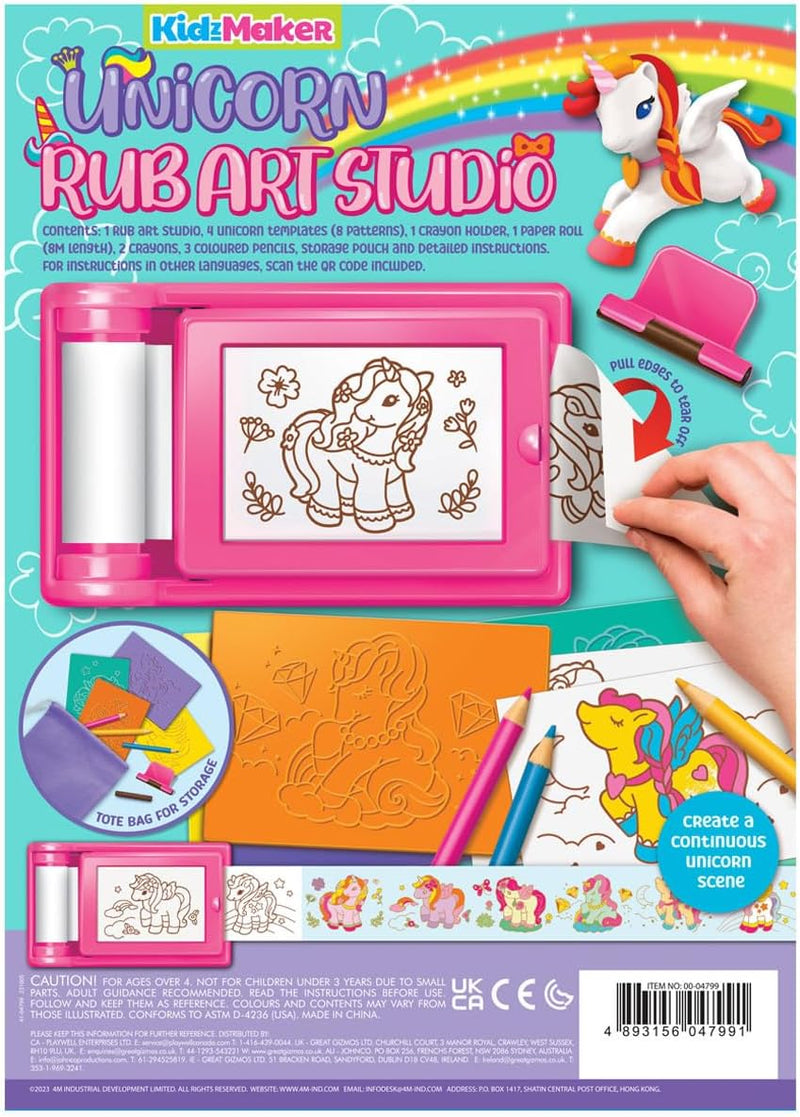 4M Kidzmaker - Unicorn Rub Art Studio