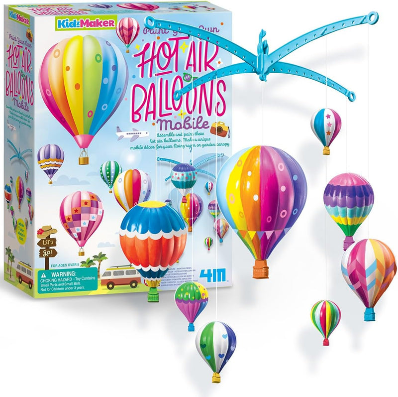 4M Kidzmaker - Paint Your Own Hot Air Balloon Mobile