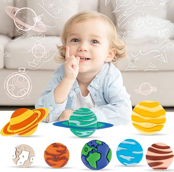 Slimy Planet Dough -Diy Deluxe Set With Accessories