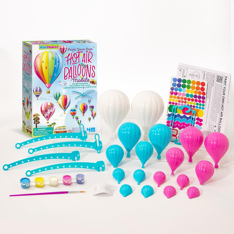 4M Kidzmaker - Paint Your Own Hot Air Balloon Mobile