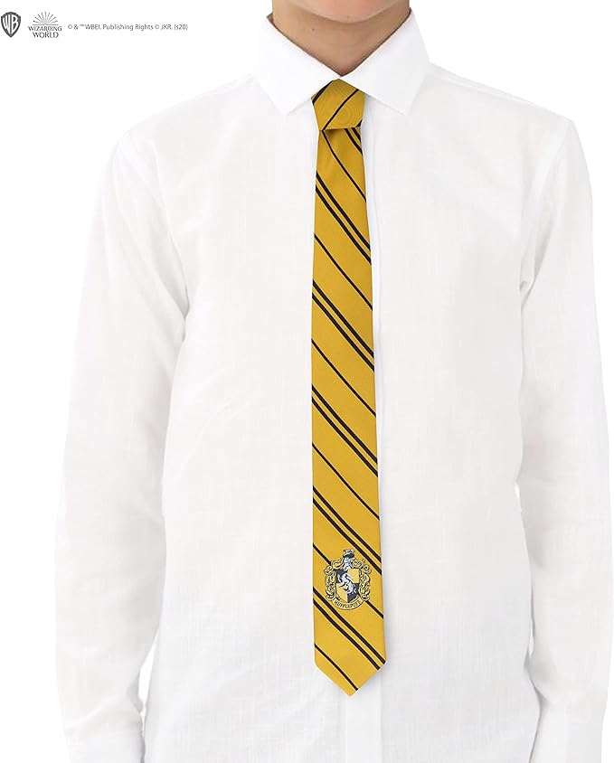 Harry Potter Cinereplica: Necktie Kids Hufflepuff Woven Logo