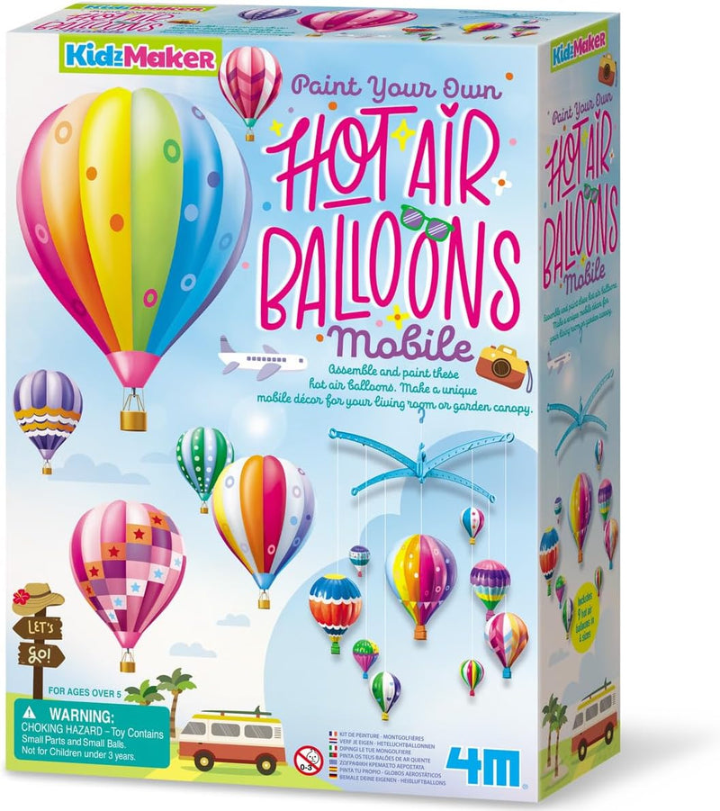 4M Kidzmaker - Paint Your Own Hot Air Balloon Mobile