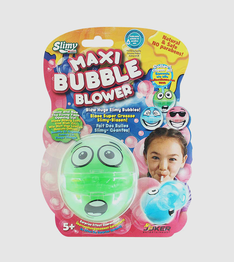 Slimy Funny Maxi Bubble Blower On Blister