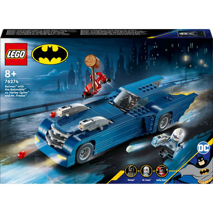 Lego Batman With The Batmobile Vs. Harley Quinn And Mr. Freeze
