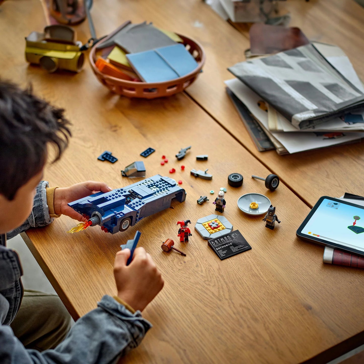 Lego Batman With The Batmobile Vs. Harley Quinn And Mr. Freeze