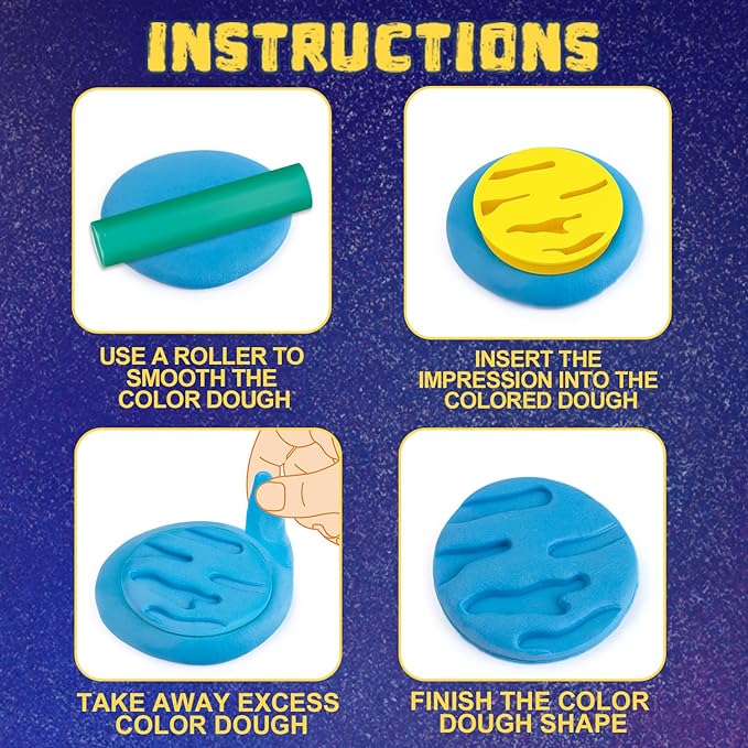 Slimy Planet Dough -Diy Deluxe Set With Accessories