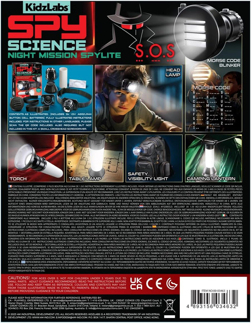 4M Kidzlabs - Spy Science - Night Mission Spylite