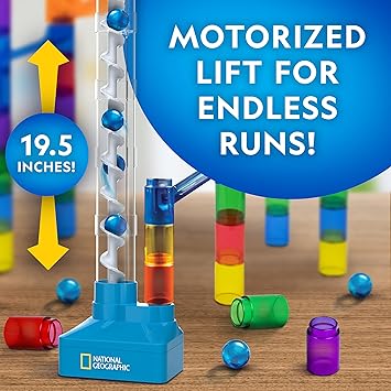 Nat Geo Motorized Marble Run -75 Piece Set