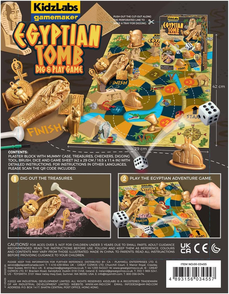 4M Egyptian Tomb Dig & Play Game