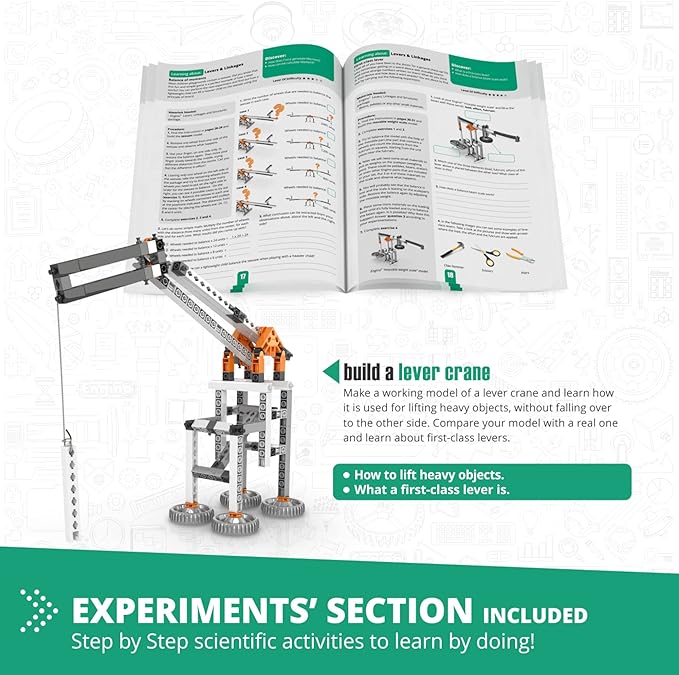 Engino discovering stem mechanics - levers linkages & structures