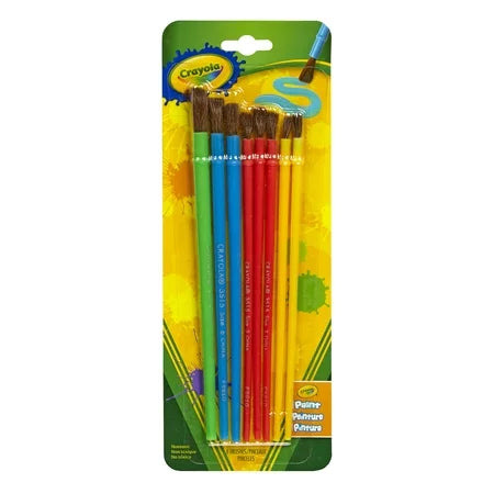 Crayola Paint 8 Ct Craft Brush Set - Blister Pack