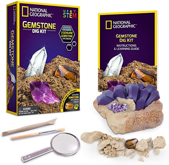 Nat Geo Carded Gemstone Mini Dig Kit