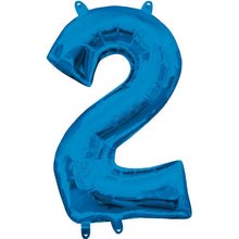 Number 2 Blue Mini Foil Balloon - 16 inch