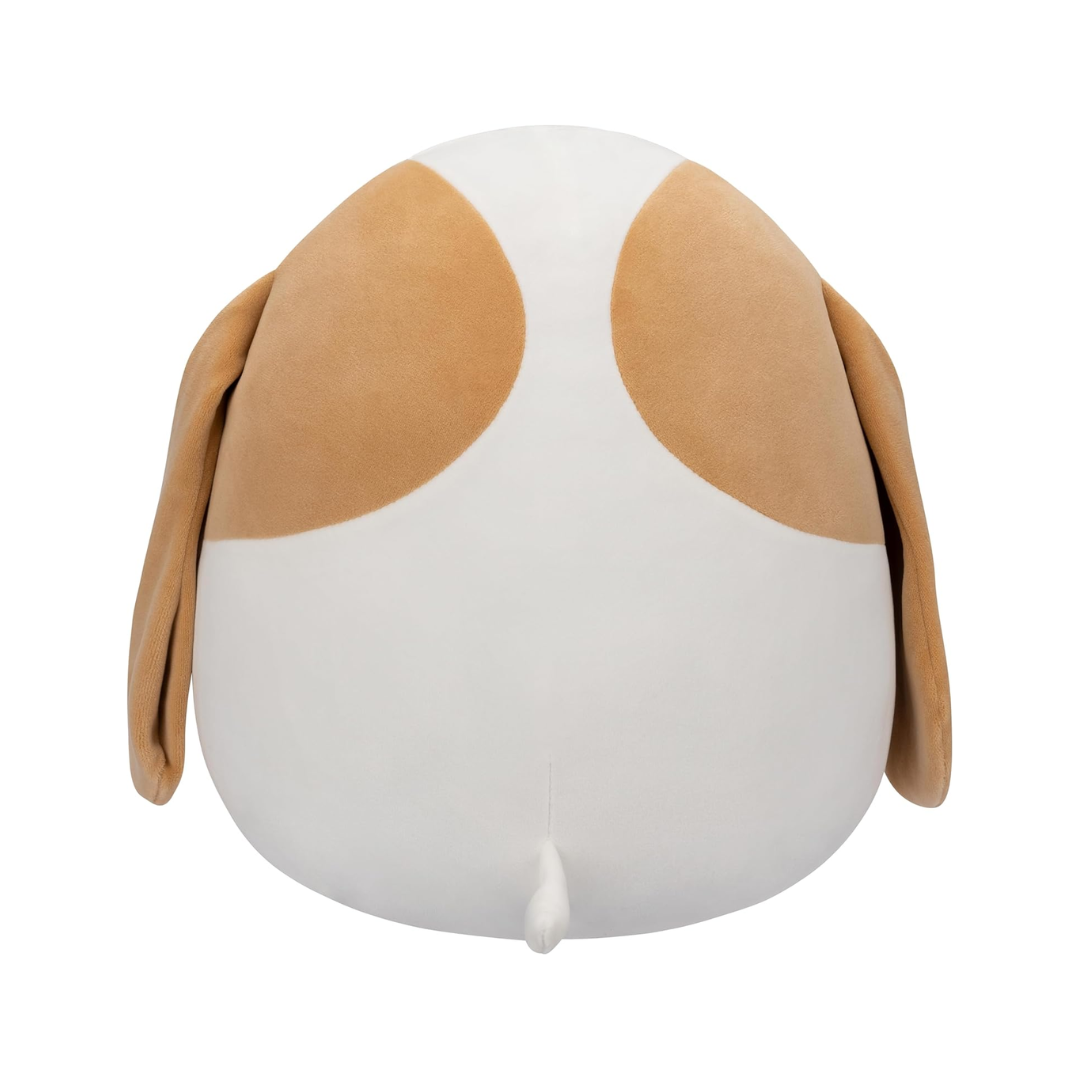 Medium Plush Squishmallows 12” -(Adela - Brown And White Basset Hound W/Hearts)
