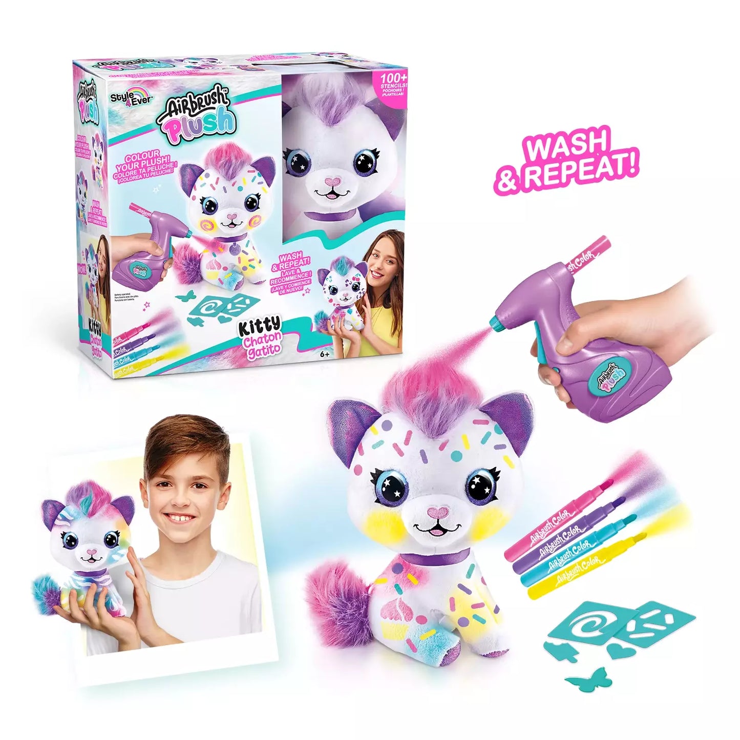 Airbrush Plush - Kitty 4