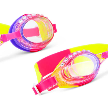 Aquatude Swim Goggles - Glitter Rhinestone Purple 3