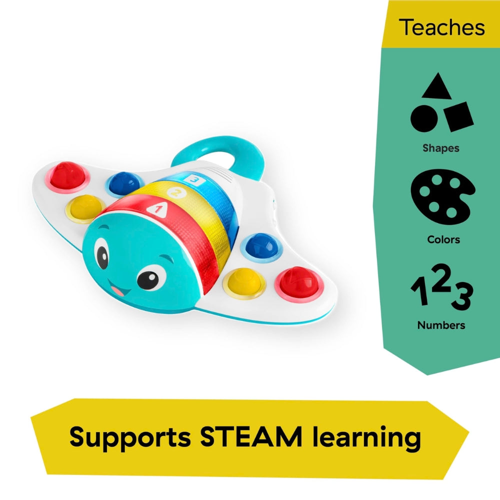 Baby Einstein Pop N Explore Stingray Popper Toy - 3