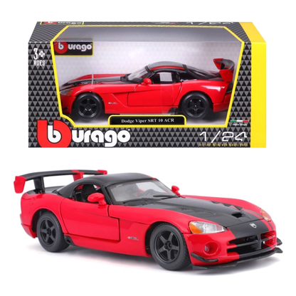 Bburago Collector - 1:24 Diecast - Collezione - W/O Stand -  Dodge Viper Srt 10 Acr - Red