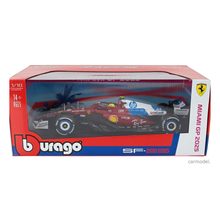 Bburago F1 - 1:18 Diecast - Ferrari Sf- 25 (Miami Gp) Formula (W Helmet & Stand)