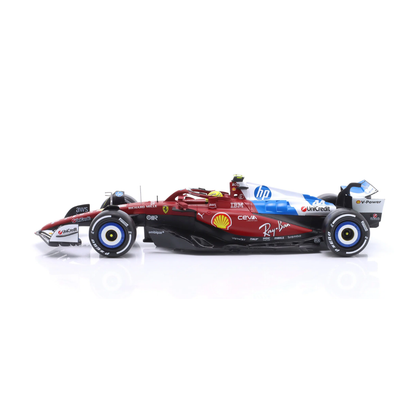 Bburago F1 - 1:18 Diecast - Ferrari Sf- 25 (Miami Gp) Formula (W Helmet & Stand)