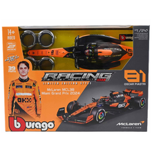 Bburago F1 - 1:24 Diecast - Mclaren Mcl38 Formula Model Kit (With Helmet, W/O Plastic Stand)