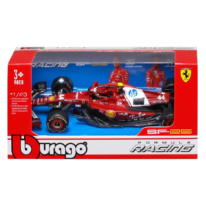 Bburago F1 - 1:43 Diecast - Ferrari Sf25 Formula (W/O Helmet & Plastic Stand)